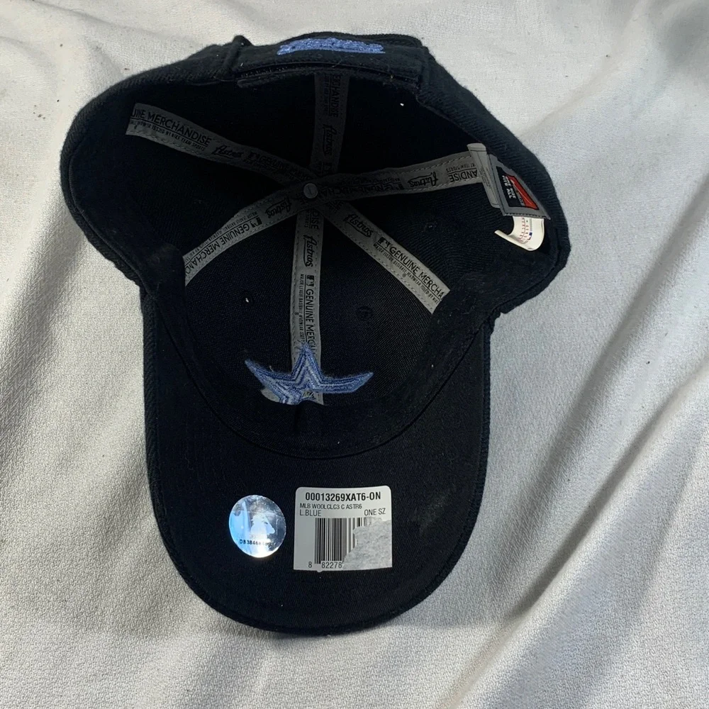 Nike Navy Wool ‘Astros’ Baseball Cap with Light Blue Embroidery Logo